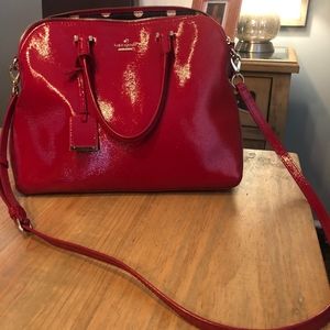 Kate Spade Patent Red Leather Purse
